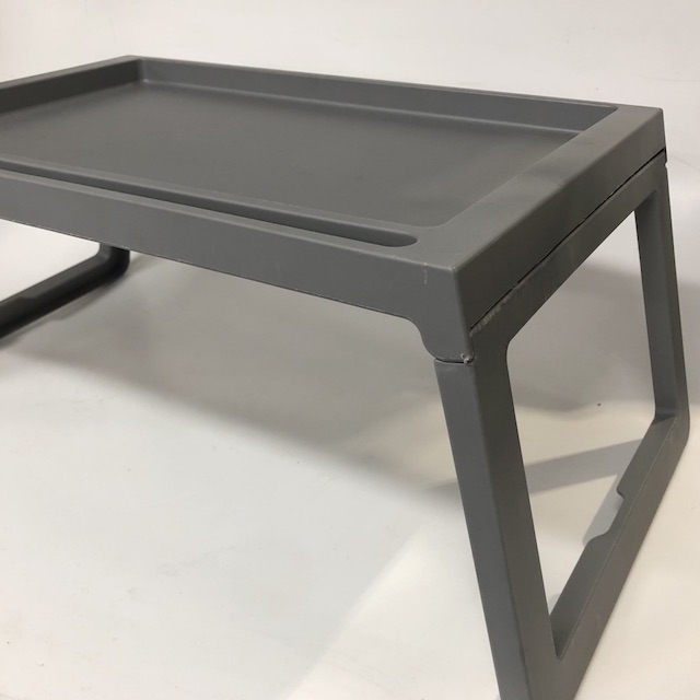 TRAY TABLE, Grey Plastic